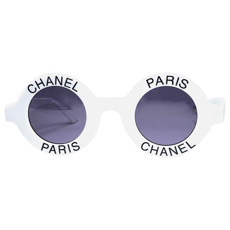 white round vintage chanel paris sunglasses replica zerouv|Chanel White Round Sunglasses .